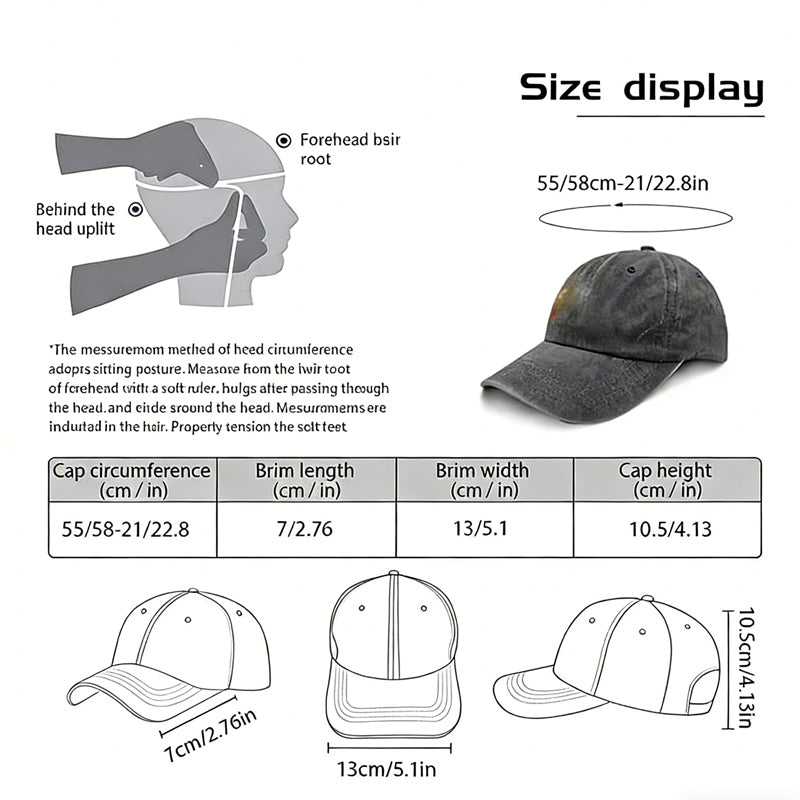 2pcs American Flag Deer Embroidered Baseball Cap - Vintage Washed Cotton Hat, Adjustable Unstructured Low Profile, Hunting Outdoor Cap For Men Women