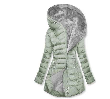 Slim-fit Cotton-padded Jacket Coat Hooded