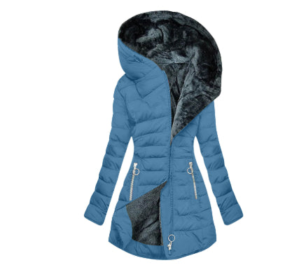 Slim-fit Cotton-padded Jacket Coat Hooded