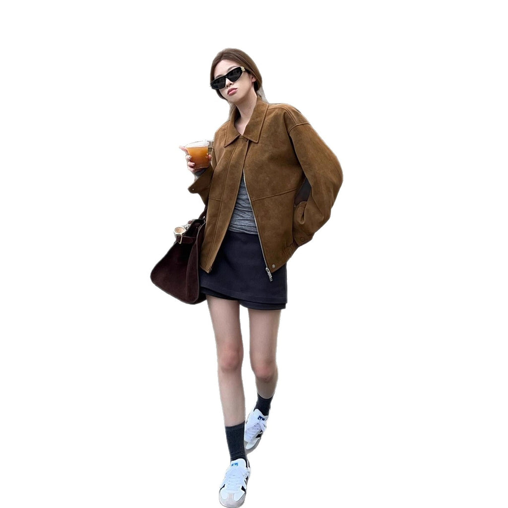 Premium Small Stand-collar Loose Casual Jacket Top
