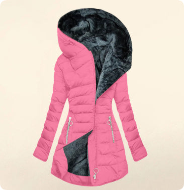 Slim-fit Cotton-padded Jacket Coat Hooded