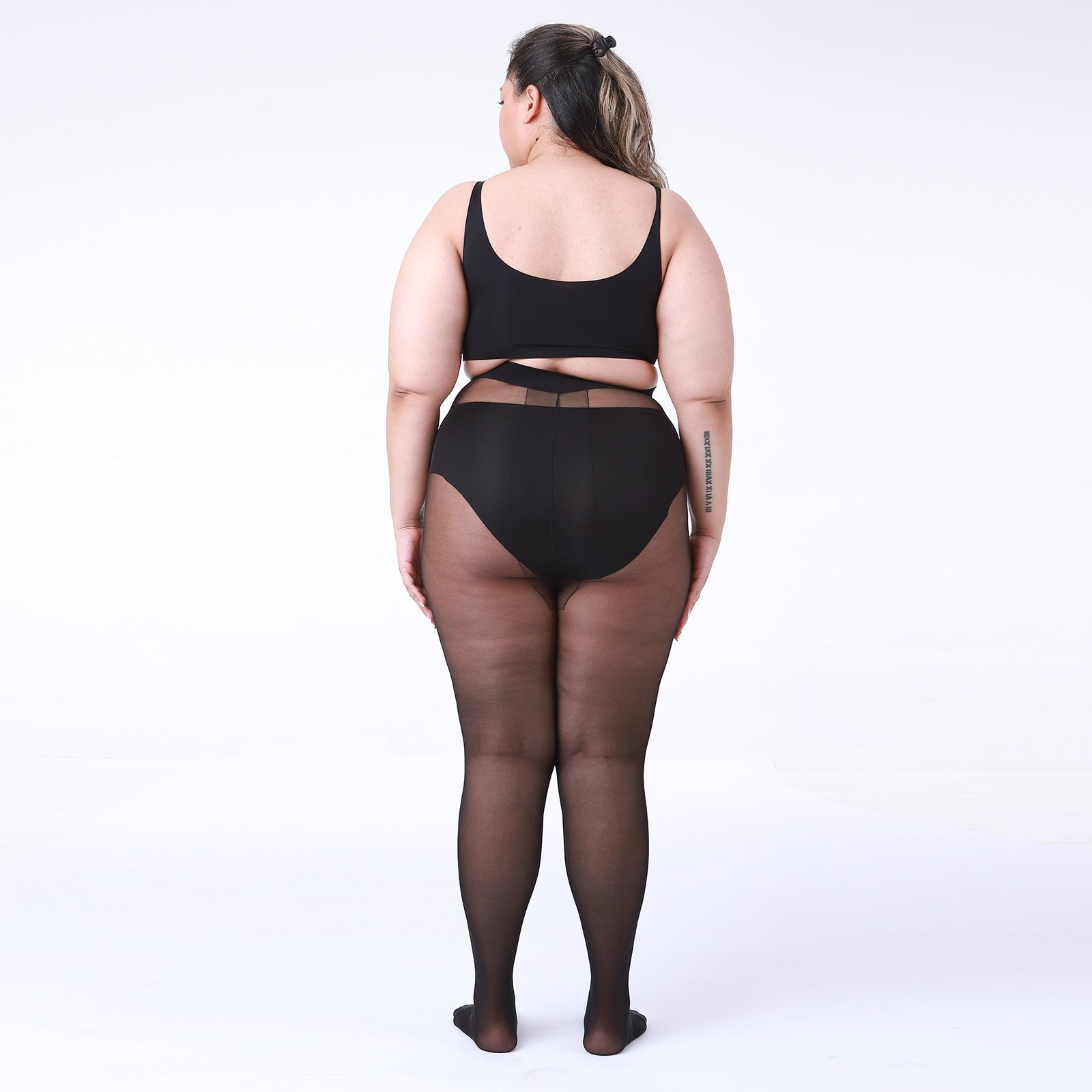 3-Pack Sheer Tights For Women T-Crotch 30D Plus Size Pantyhose Ultra-Soft